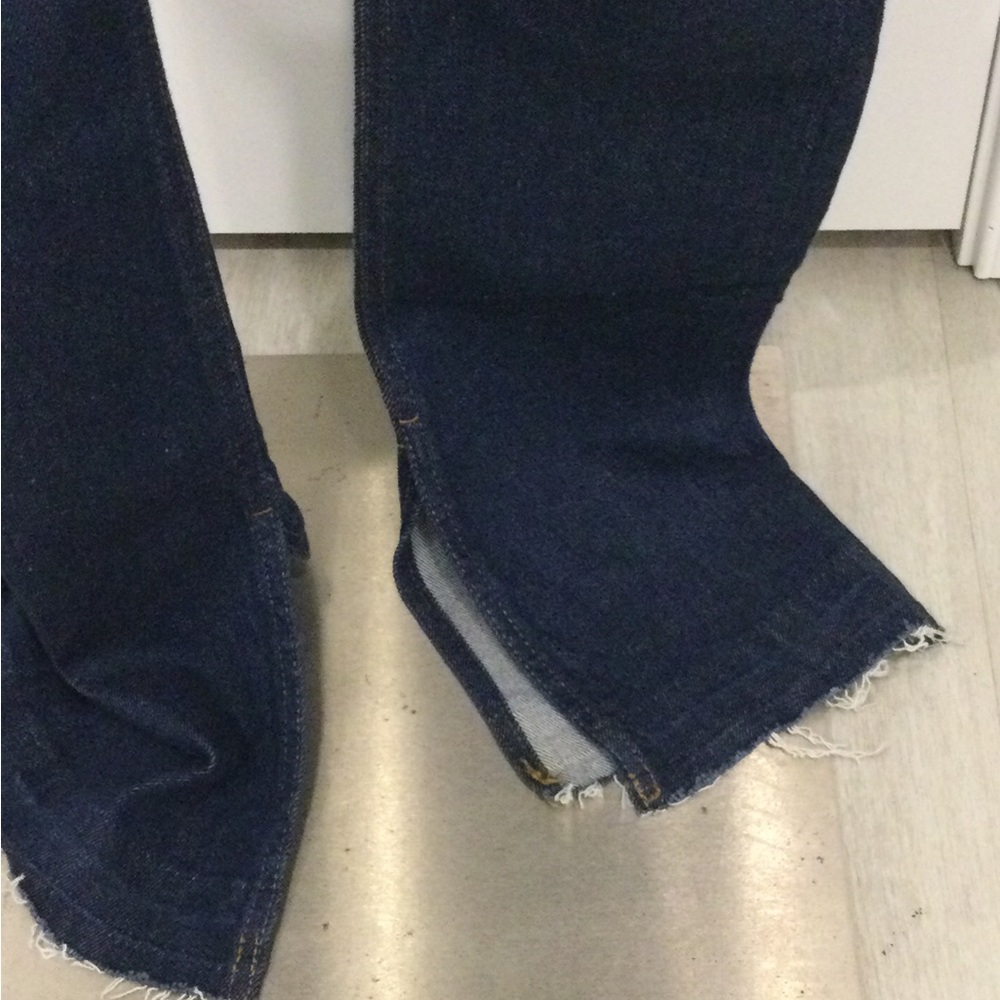 Re/Done Blue High Rise Jeans - Picture 5 of 8